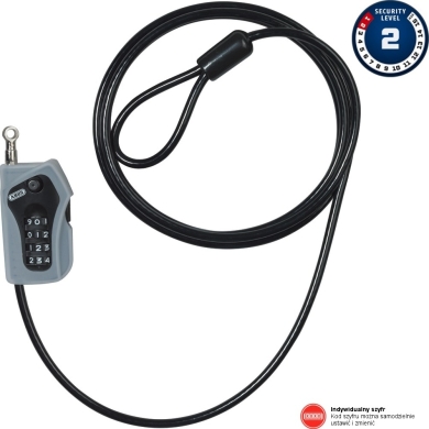 Abus Combiloop 205 200cm Linka stalowa na szyfr