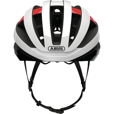 Kask rowerowy Abus Viantor biało-czerwony