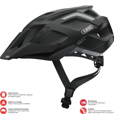 Kask rowerowy Abus MountK deep black