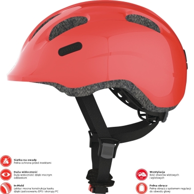 Kask rowerowy Abus Smiley 2.0 czerwony