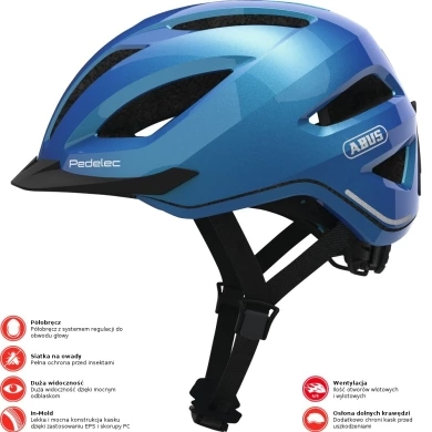 Kask rowerowy Abus Pedelec 1.1 niebieski