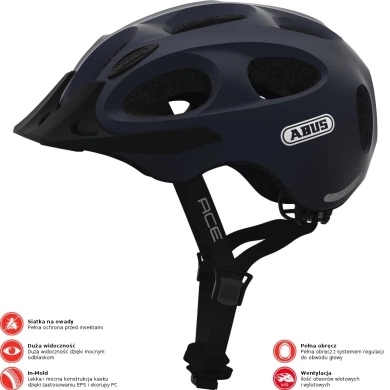 Kask rowerowy Abus Youn-I ACE granatowy