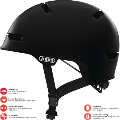 Kask rowerowy Abus Scraper 3.0 ACE czarny