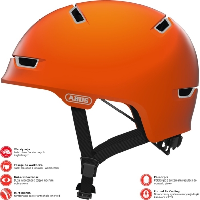 Kask rowerowy Abus Scraper 3.0 ACE pomarańczowy