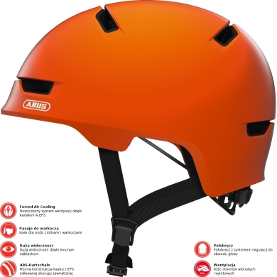 Kask rowerowy Abus Scraper 3.0 pomarańczowy