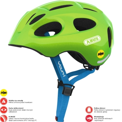 Kask rowerowy Abus Youn-I MIPS zielony