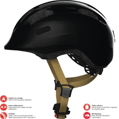 Kask rowerowy Abus Smiley 2.0 Royal czarny