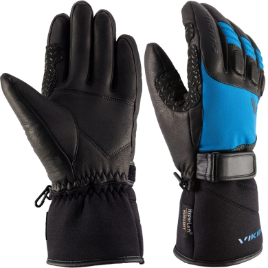 Rękawice narciarskie Viking Stubai Primaloft Aerogel czarno-niebieskie