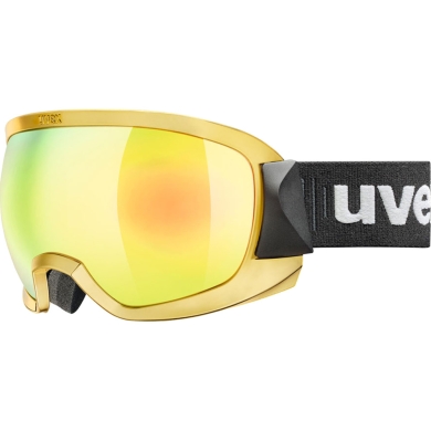 Uvex Contest FM Gogle narciarskie gold chrome mirror gold z szybą clear