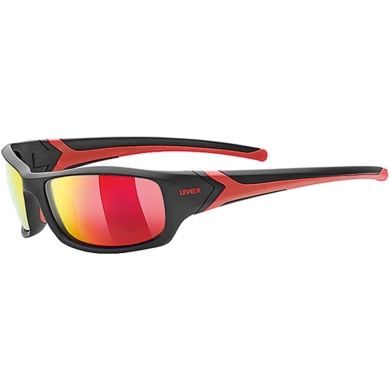 Okulary rowerowe Uvex Sportstyle 211 Pola czarno-czerwone