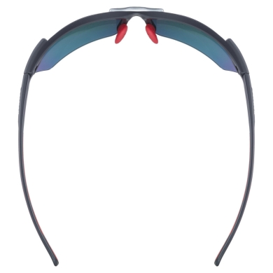 Okulary rowerowe Uvex Sportstyle 114 czarno-czerwone +wymienne szkła
