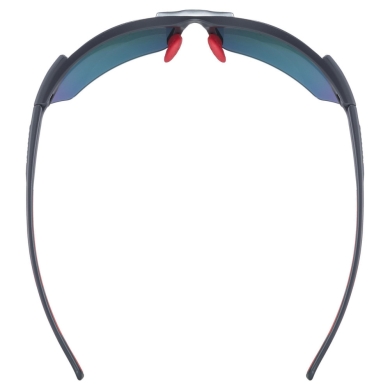 Okulary rowerowe Uvex Sportstyle 114 czarno-czerwone +wymienne szkła