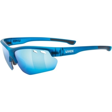 Uvex Sportstyle 115 Okulary sportowe z wymiennymi szkłami blue mat
