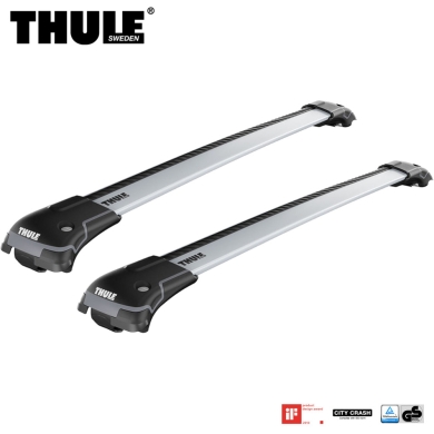 Thule WingBar Edge Bagażnik dachowy Audi A4 Allroad 5-dr Kombi 2008-2015 na relingi srebrny