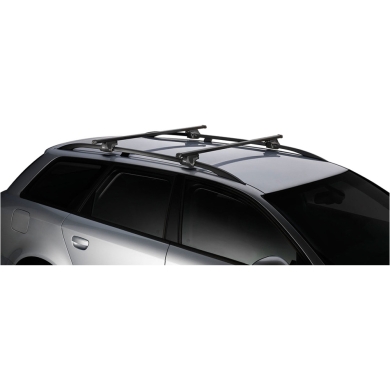 Thule SmartRack SquareBar Bagażnik dachowy Audi A4 Allroad 5-dr Kombi 2008-2015 na relingi czarny