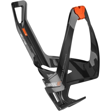 Koszyk na bidon Elite Cannibal XC Black Glossy Orange