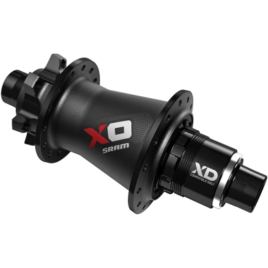 SRAM X0 DH Tylna piasta MTB 32 otw Disc 12x150&157 korpus XD czarno-czerwona