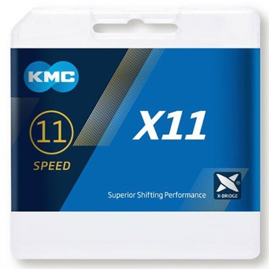 KMC X11 Łańcuch 11 rzędowy 114 ogniw + spinka