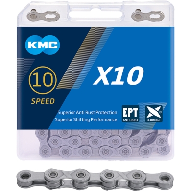 Łańcuch KMC X10 EPT srebrny