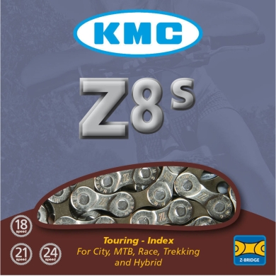 Łańcuch KMC Z8S 8 rzędowy 116 ogniw srebrny