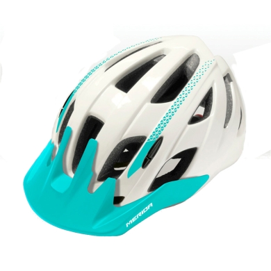 Merida Young Kask rowerowy MTB White-Turquoise