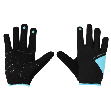 Merida Full Finger Line Rękawiczki rowerowe z palcami Black-Turquoise