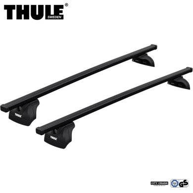 Bagażnik Dachowy Thule SquareBar Evo Mini Countryman 5-dr SUV R60 2010-2016 zintegrowane relingi czarny