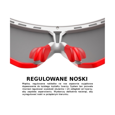 Zestaw do kastomizacji okularów Rudy Project Defender black rubber yellow
