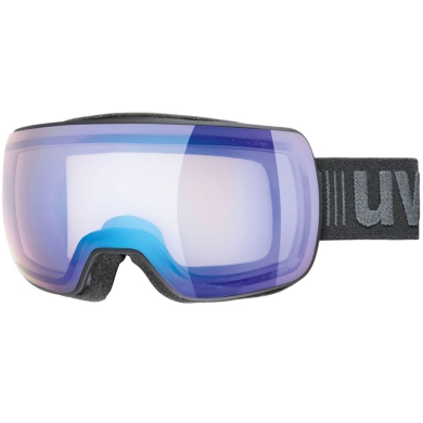 Uvex Compact V Gogle narciarskie variomatic black mat mirror blue