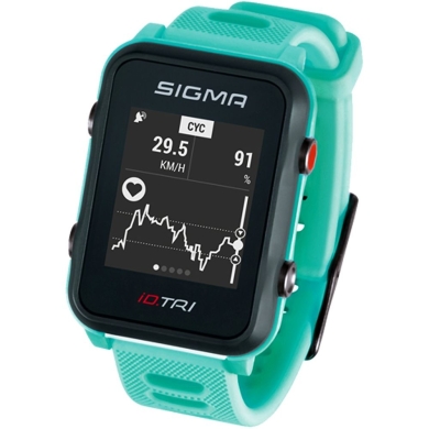 Zegarek sportowy Sigma iD.Tri Set GPS miętowy