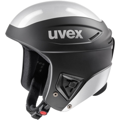 Kask narciarski Uvex Race+ czarno-srebrny