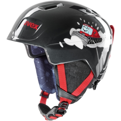 Kask narciarski Uvex Manic czarno-czerwony