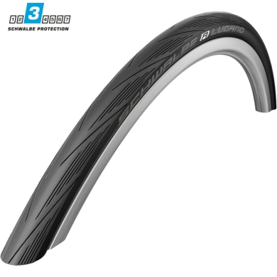 Schwalbe Lugano II 700c KG LS Opona szosowa czarna  zwijana