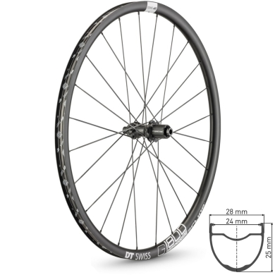 DT Swiss G 1800 Spline 25 Koło tylne Gravel 28" disc Center lock