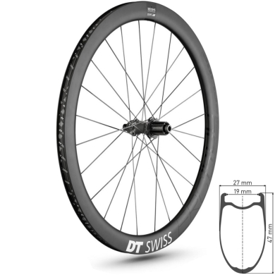 DT Swiss ERC 1400 Dicut 47 Koło tylne szosa 700C disc Center lock