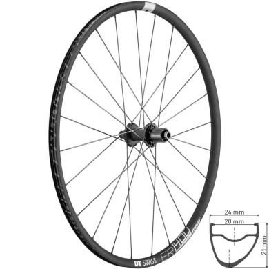 DT Swiss ER 1400 Dicut 21 Koło tylne szosa 700C disc Center lock