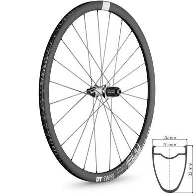 DT Swiss ER 1600 Spline 32 Koło tylne szosa 700C disc Center lock