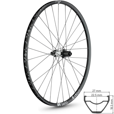 DT Swiss X 1700 Spline Koło tylne 27,5" disc Center lock