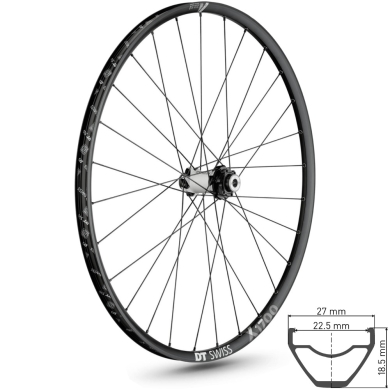 DT Swiss X 1700 Spline Koło przednie 29" disc Center lock