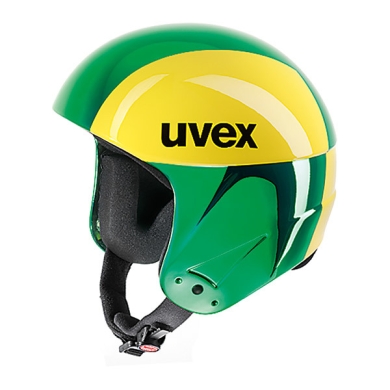 Kask narciarski Uvex Race 2 gfk zielono żółty