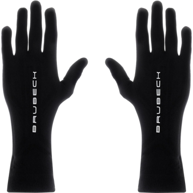 Brubeck rękawiczki termoaktywne uniwersalne merino czarne