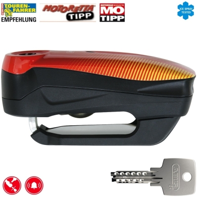 Blokada tarczy hamulcowej Abus Detecto 7000 RS1 Sonic Red