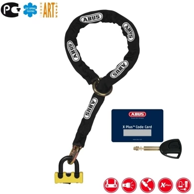 Łańcuch z kłódką Abus Granit Power XS 67 10KS czarno-żółty