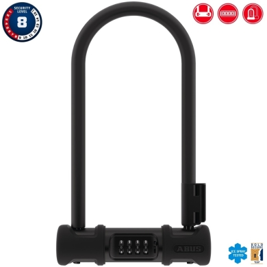 Zapięcie U-lock Abus Ultra 410 Combo czarne