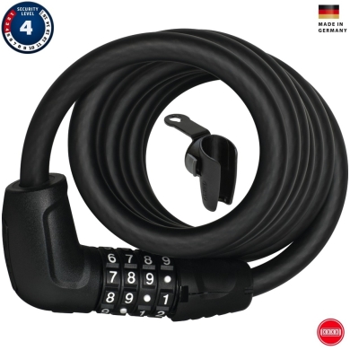Zapięcie Abus Tresor 6412C czarne + SCLL