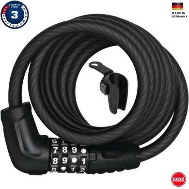 Linka Abus Numerino 5510C czarna + SCLL