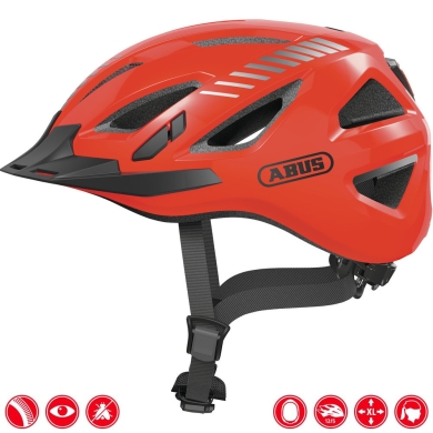 Kask rowerowy Abus Urban-I 3.0 Signal pomarańczowy