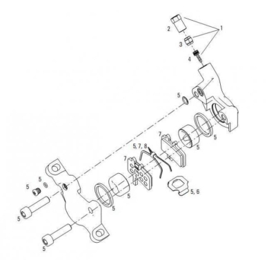 Avid Zestaw części do hamulców hydraulicznych Juicy 3