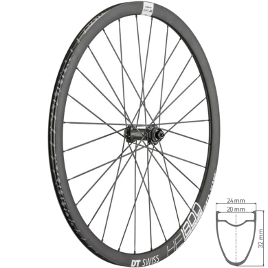 DT Swiss HE 1800 Spline 32 Koło przednie 29" szosa disc Center Lock