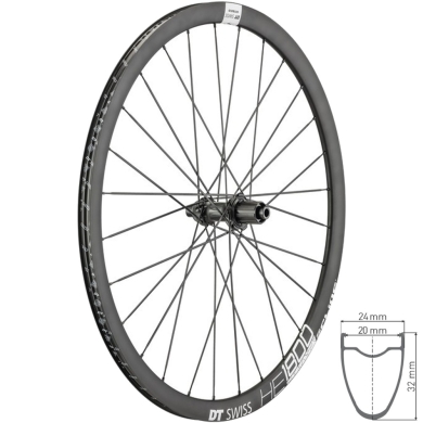 DT Swiss HE 1800 Spline 32 Koło tylne 28" disc Center Lock